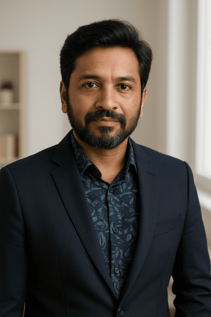 Neel Varghese, fashion stylist at DreamEase Apparel